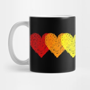 Valentines Day Vintage Hearts Retro LGBT Gay Funny Gifts Mug